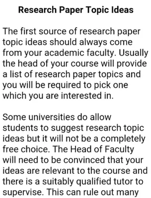 How To Write a Thesis android App screenshot 0